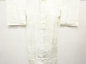 雲に桜・楓模様織り出し　単衣長襦袢